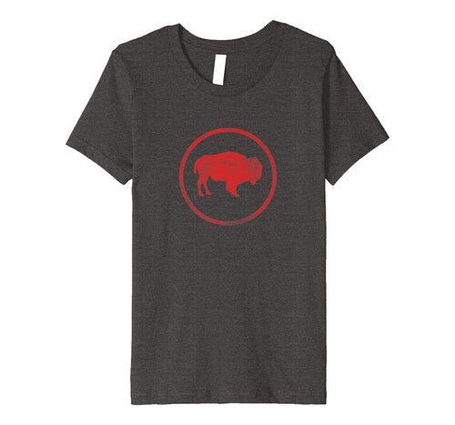 Vintage Retro Bison American Buffalo Simple T-Shirt