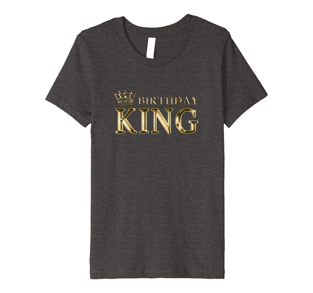 Birthday King T-Shirt Gold Crown Gift For Men And Boys
