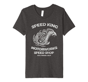 Speed King Motorworks Tee Hollywood California Vintage Premium T-Shirt