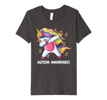 Load image into Gallery viewer, Autism Unicorn Dabbing Shirt | Autism Awareness Ribbon Tee

