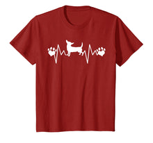 Load image into Gallery viewer, CHIWEENIE DOG LOVE T-SHIRT, Heartbeat Paw Gift Shirt
