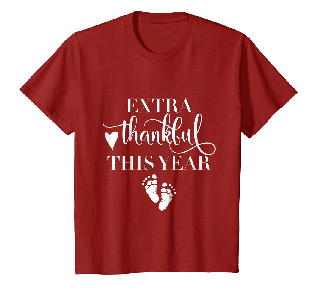 Extra Thankful This Year Love Funny Turkey Pregnancy T shirt