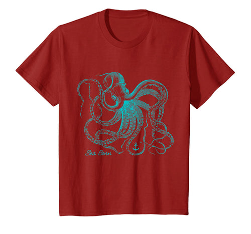 Octopus shirt vintage marine biologist ocean sea life #4