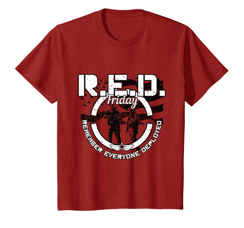 Vintage RED Friday Tshirt Remember Everyone Deployed Shirt