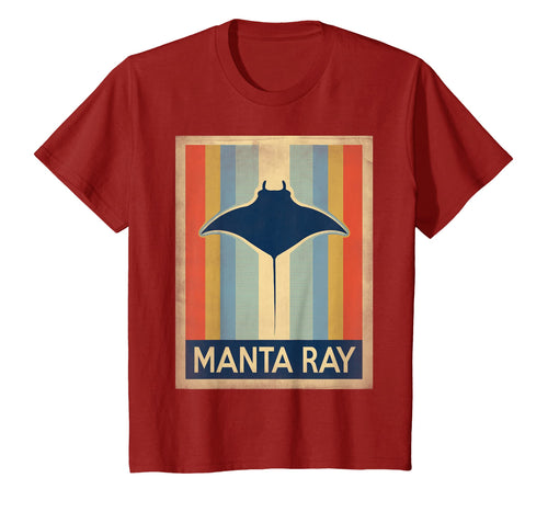 Vintage style manta ray shirt