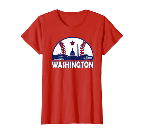 Washington DC Baseball Vintage Distressed National Gift T-Shirt