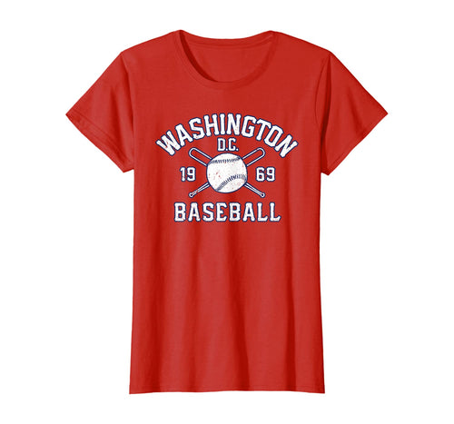 Washington DC Baseball Vintage Distressed National Gift T-Shirt