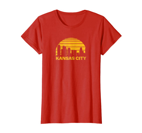 Vintage Kansas City Cityscape Retro Graphic T-Shirt