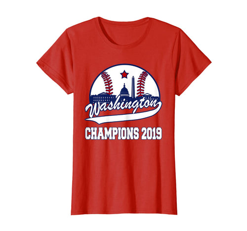 Washington DC Baseball Vintage Champions 2019 National Gift T-Shirt