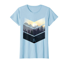 Load image into Gallery viewer, Chevron Herringbone Style Mountain Bike Nature Lover Tee
