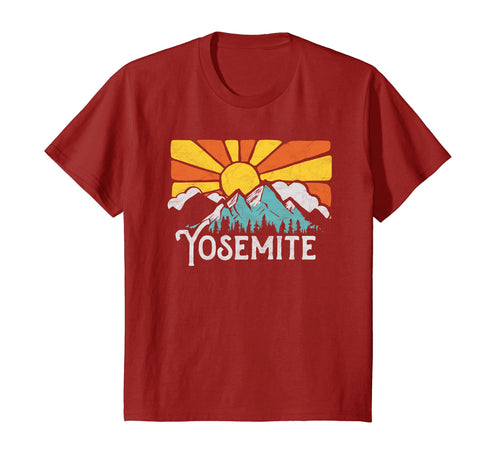 Yosemite Retro Mountains & Sun Eighties Style Vintage Shirt