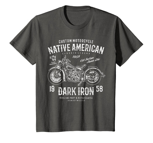 Retro  Vintage Native American Distressed Motorcycle Design