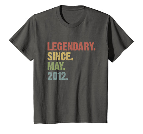 Vintage Legendary Since May 2012 7th Birthday T-Shirt