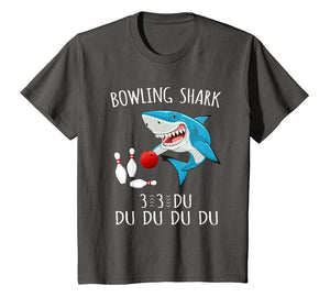 bowling Shark 3 Du Du Du Funny Shark bowling T-shirt