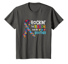 Load image into Gallery viewer, Autism Brother - Rockin&#39; the Ribbon for My Brother T-Shirt
