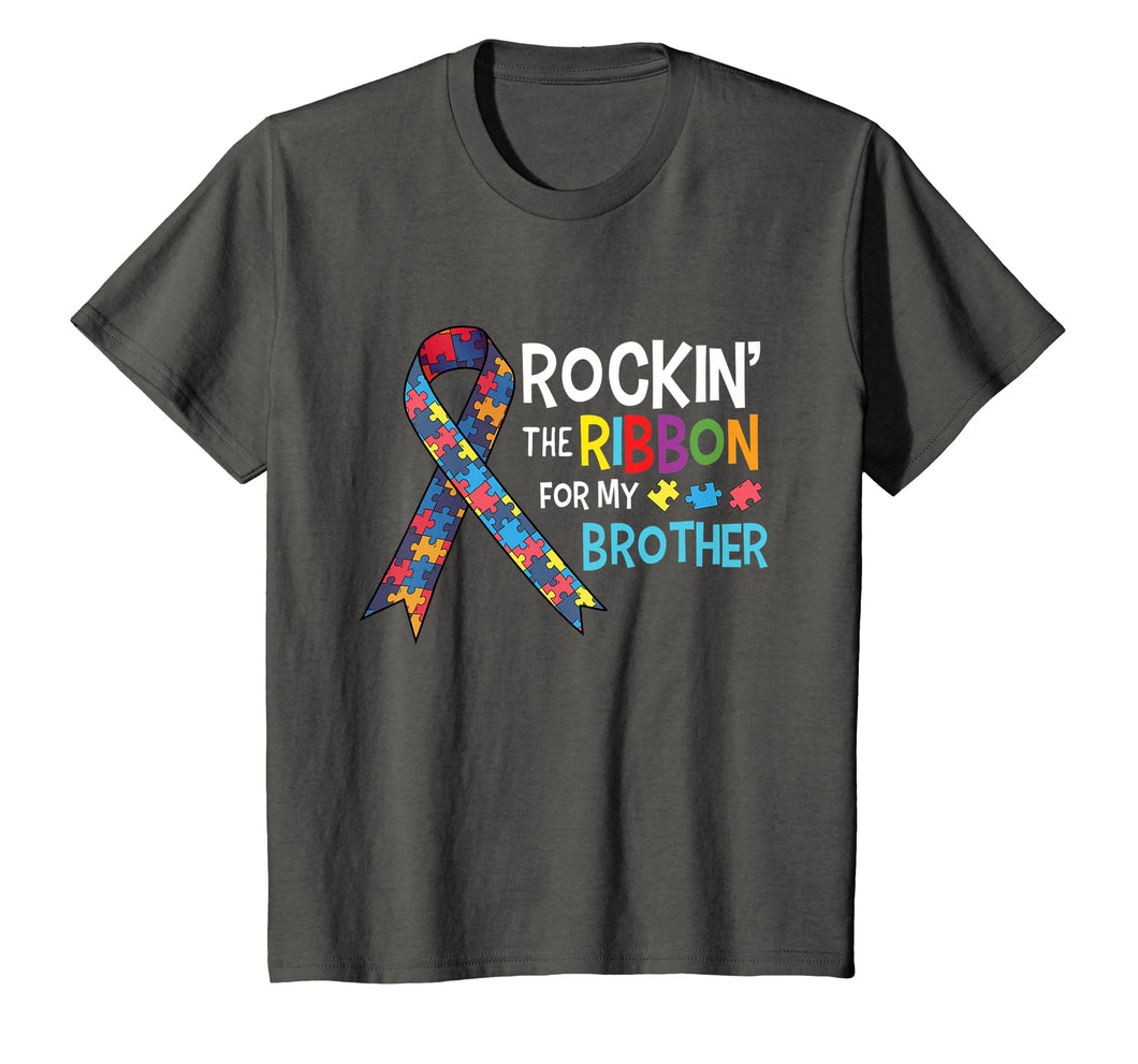 Autism Brother - Rockin' the Ribbon for My Brother T-Shirt