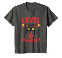 Load image into Gallery viewer, Level 6 Unlocked - Funny 6 Year Old Gamer Birthday Shirt
