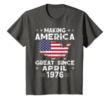 Load image into Gallery viewer, 43rd Birthday Gift Making America Great Since April 1976 Tee
