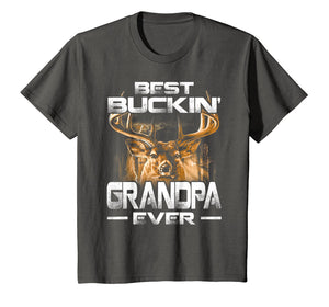Best Buckin' Grandpa Ever Shirt Deer Hunting Bucking Father