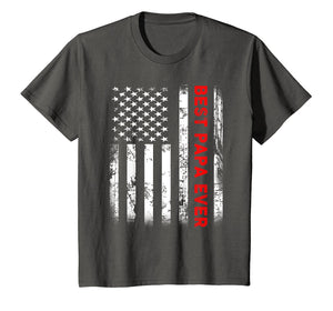 Best Papa Ever American Flag Tshirt Gifts For Dad Father