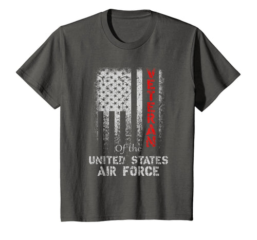 Vintage Proud Air Force Veteran American Flag T-shirt