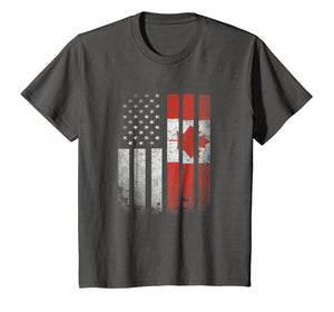 Canada Flag T-Shirt Canadian America Flag Vintage Shirt