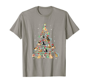 Christmas Tree Funny Dog Lover Xmas Gifts T-Shirt
