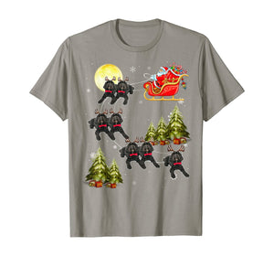 Cockapoo Reindeer Christmas Dog Riding Santa Xmas Gift T-Shirt