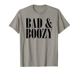 Bad & Boozy Bachelorette Party Funny Summer Beer Pun T-shirt