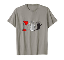 Load image into Gallery viewer, Cute Bunny With A Lamp Shade And A Hand Shadow T-Shirt
