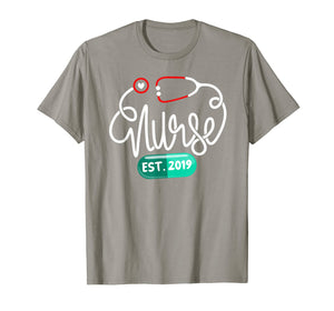 New Nurse Grad Graduate 2019 RN shirt Nurse Est 2019 T-Shirt