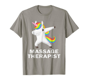Love Massage Therapist Rainbow Hair Unicorn Best job gift t