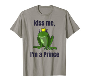 Kiss Me T-Shirt Easy Funny Frog Prince Halloween Costume Tee