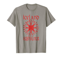 Load image into Gallery viewer, Aegishjalmur Iceland Viking Symbol Helm Of Awe T-Shirt
