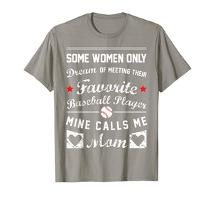 Baseball Mom T Shirt Favorite Baseball Player Mother Gift