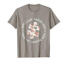 Load image into Gallery viewer, Love Needs No Words Autism Hippie T-Shirt
