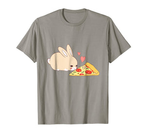 Cute Bunny Shirt: Kawaii Rabbit Pizza Hearts T-shirt