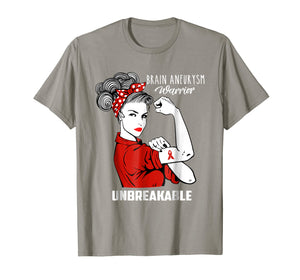 Brain Aneurysm Warrior Unbreakable Shirt Awareness Gift