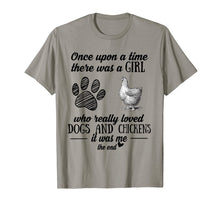 Load image into Gallery viewer, A Girl Who Really Loved Dogs and Chickens Funny T-shirt
