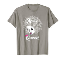 Load image into Gallery viewer, Aries Zodiac Birthday Afro Gift T-Shirt for Black Women
