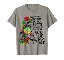 Load image into Gallery viewer, My Hair Peace Soul Love Heart Hippie Shirt Daisy Flower Gift
