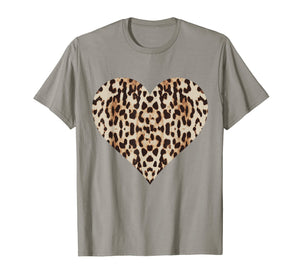 Cool Cheetah Leopard Heart t-shirt Animal Print Love Symbol