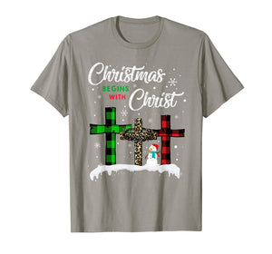Christmas Begins With Christ Costume Xmas Gifts T-Shirt