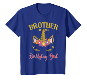 Brother Of The Birthday Girl Unicorn Matching Shirt