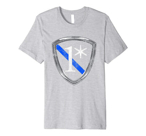 1 ASTERISK Thin Blue Line shirt - One Asterisk t-shirt