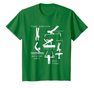 Kids gipsytshirts: Men Gymnastics Events T-Shirt Youth
