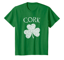 Load image into Gallery viewer, Cork Ireland T Shirt - Shamrock Distressed Print
