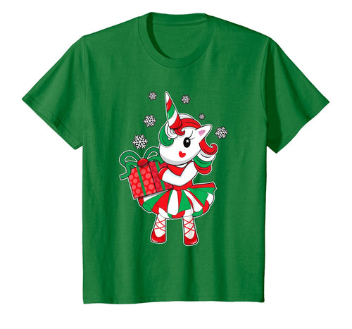 Christmas Unicorn Fun Girls Kids Snowflake Holiday Xmas Gift T-Shirt