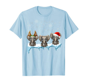 Christmas Pajama Three Hippie Elephants Costume Xmas gift T-Shirt