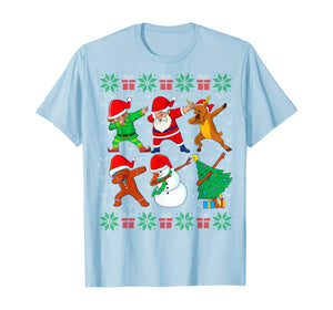 Dabbing Christmas Ugly Xmas Sweater Santa Dab Squad Kids Boy T-Shirt